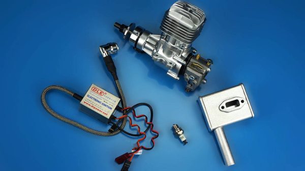 DLE 20cc Gas Engine with Electronic Ignition and Standard Muffler - Image 4
