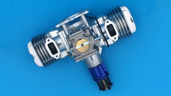 DLE 130cc Gas Engine with Electronic Ignition and Standard Mufflers - Image 3