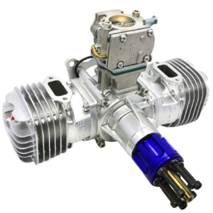DLE 130cc Gas Engine with Electronic Ignition and Standard Mufflers