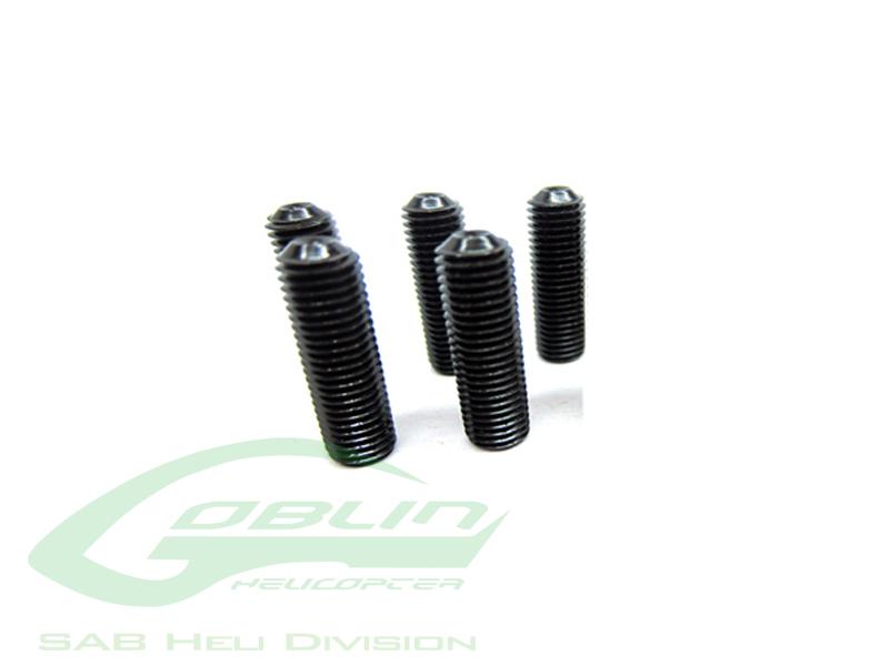 Goblin 500/570 DIN 12.9 Cup Point Set Screws M3x8 (5pcs)