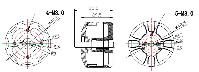 Multi-Rotor Motor MC3510-360KV