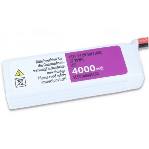 SLS XTRON 4000MAH 4S1P 14,8V 50C/100C LIPO Pack