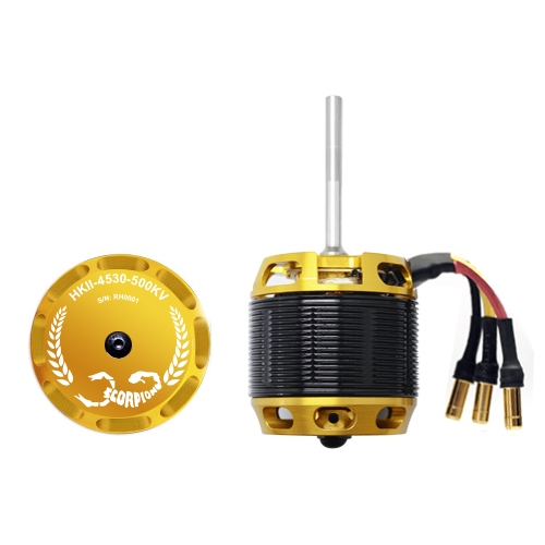 Scorpion 700 Class Heli HKII-4530-500KV 6mm 55mm shaft Brushless Motor