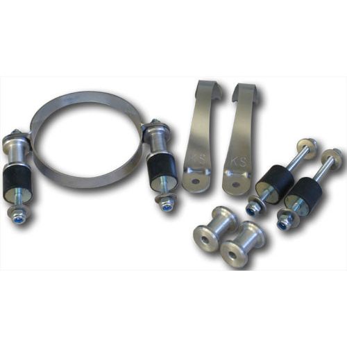 KS 502 Exhaust reso Pipe Comfortmount mounting system for 50mm mufflers/pipes