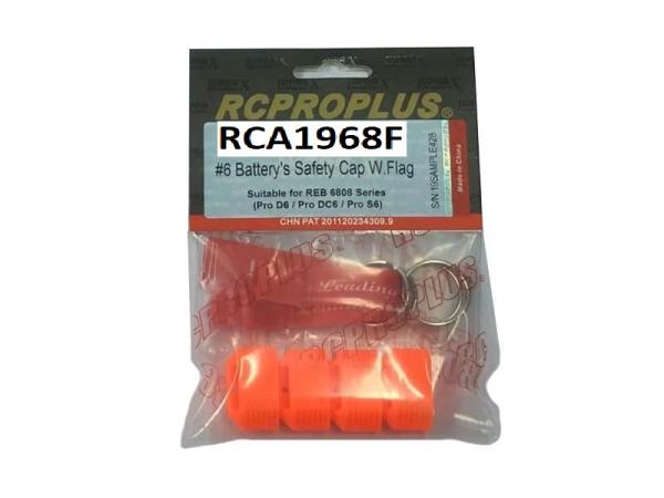 RCPROPLUS Pro D6 & S6 Connector Safety Cap with flag, set of 4