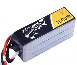 TATTU 7000mAh 22.2V 25C 6S1P Lipo Battery Pack