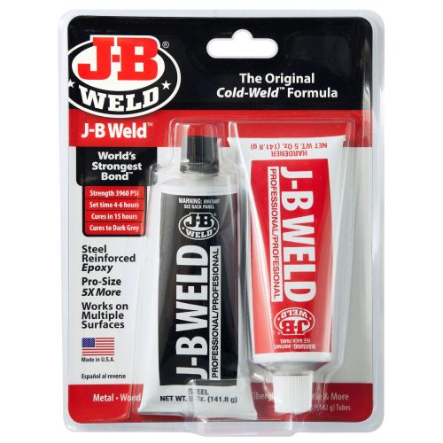 JB Weld Steel Reinforced Epoxy glue, Professional Size, 24h cure time- virtually welding every thing #8281 