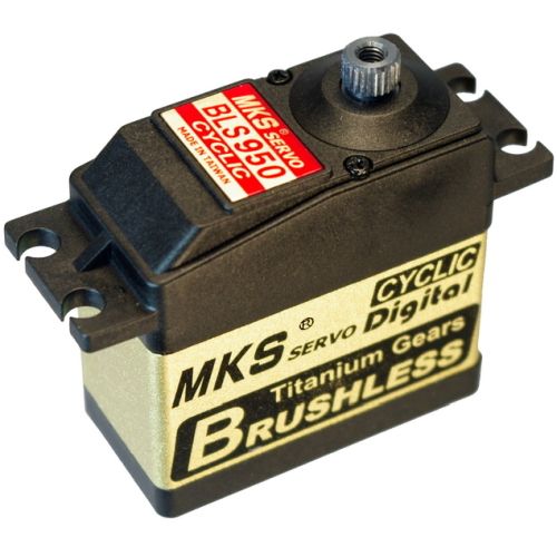 MKS Servos BLS950 Brushless Ti-Gear High Torque Digital Cyclic Servo w/Aluminum Case