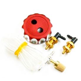 Alu Opti Fuel Cap with Integrated Fittings 