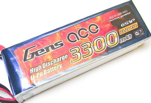GENS ACE 3300mAh 22.2V 45C 6S1P Lipo