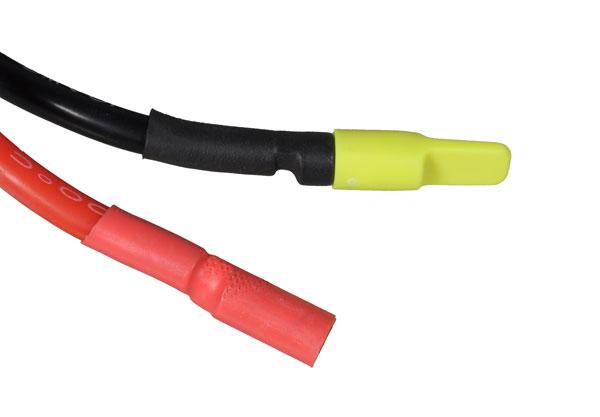 Cover cap for 5,5mm gold connector, black