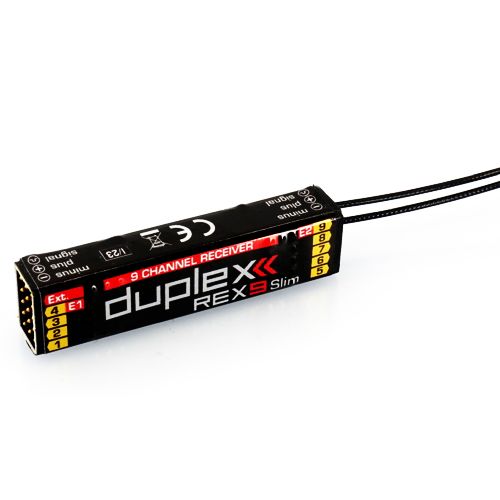 Jeti Duplex 2.4EX R9 channel full-range receiver Slim version #JDEX-RR9S