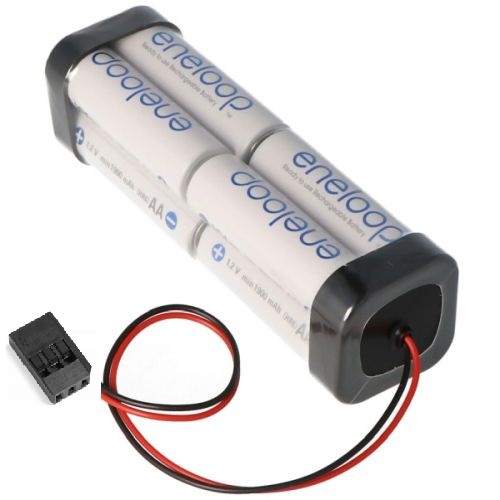 Transmitter battery Panasonic Eneloop AA 8-cube 9.6 / 2000 Futaba