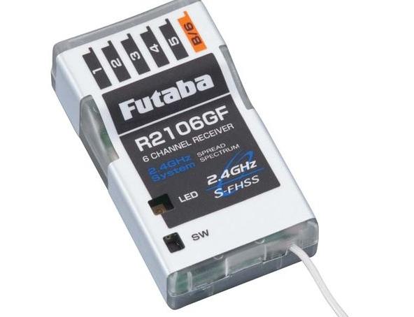 Futaba R2106GF Lightweight and small 6-channel 2.4 GHz FHSS / S-FHSS receiver