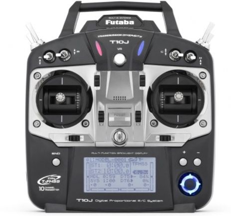Futaba T10J with receiver R3008SB 2,4 GHz T-FHSS radio w/Li Battery and charger