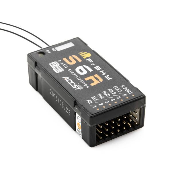 FrSky S6R 6ch Receiver w/ 3-Axis Stabilization + Smart Port Telemetry