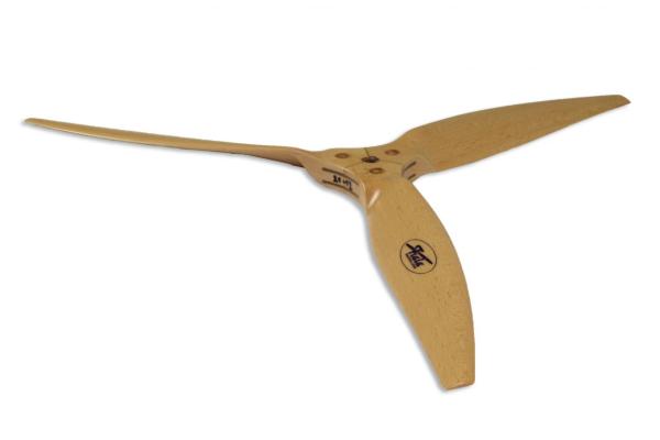 Fiala 3-Blades 20x10 Electro E3 woodpropeller - nature