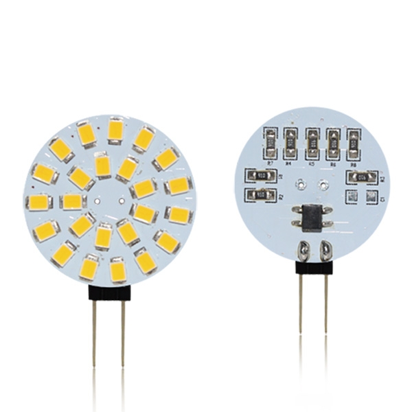 24 Bright white circle LED 1.5W DC12V. 140-160LM (1pc)
