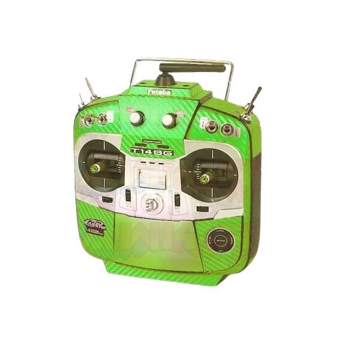 FUTABA 14SG Protector Wraps Skin Carbon GREEN color