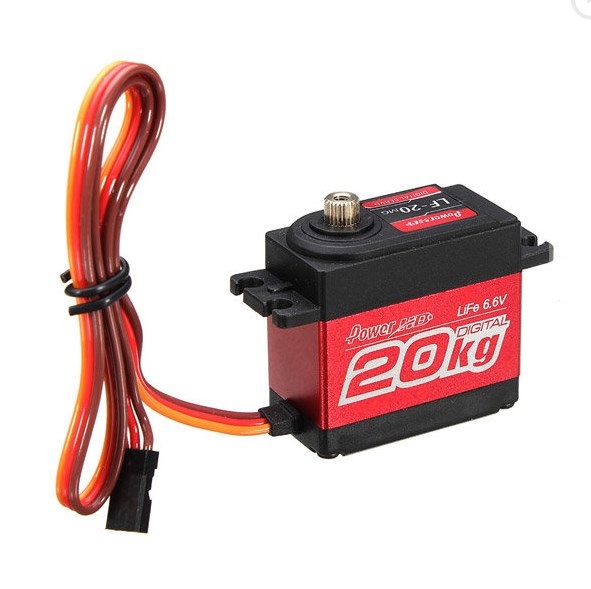 Power HD LF20 Metal Geared Digital Servo - Red (20 Kg)