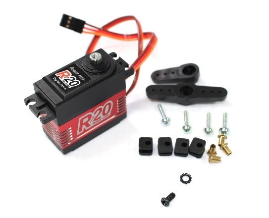 Power HD R20 Metal Geared Coreless 6/7,4V Servo - Red (20 Kg)