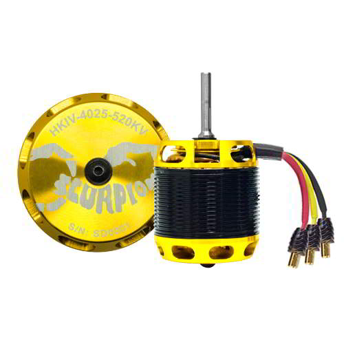 Scorpion 600 Class Heli HKIV-4025-520KV Brushless Motor