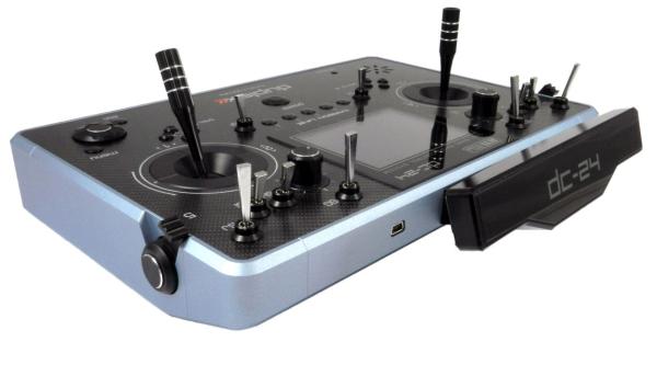 Jeti DC-24 transmitter tray carboxylic line light blue Multimode