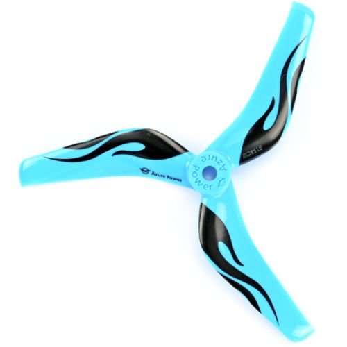 Azure 5045 Power Freestyle Race Propeller 5x4.5x3" (Set of 4pcs) Blue