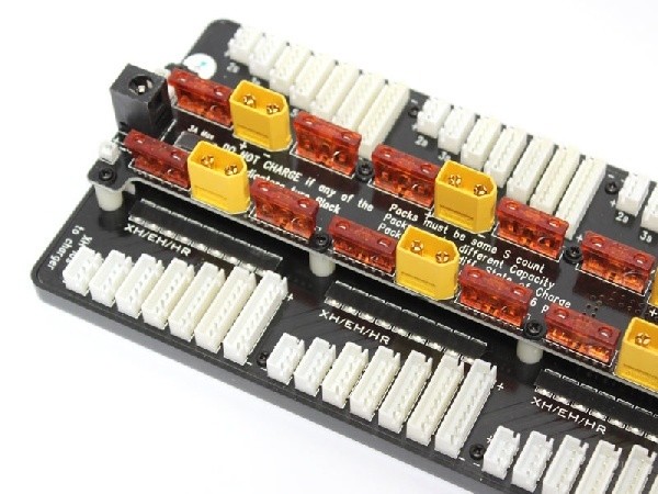 Safe 40A Parallel Charge Board for 6 Packs 2-8S XT60 connector