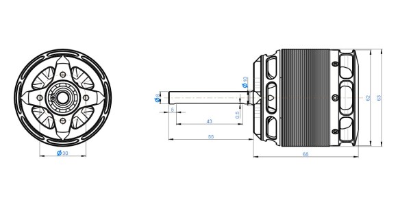 Kontronik PYRO 900-52 L Brushless Motor
