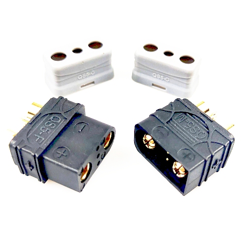 QS5 5MM ANTI SPARK MALE & FEMALE with 3 Signal pins for data/telemetry