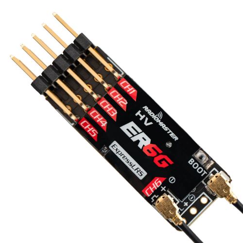 RadioMaster ER6G ExpressLRS PWM receiver (6 channels)