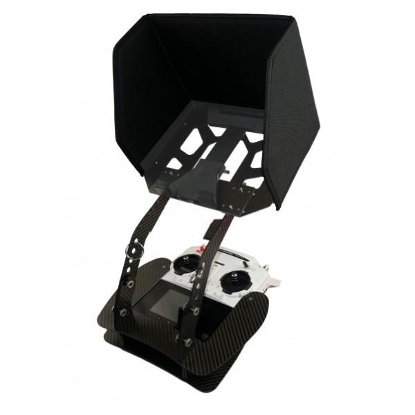 ST10 Yuneec Q500, ST10+, Typhoon & Blade Chroma black composite Transmitter Tray
