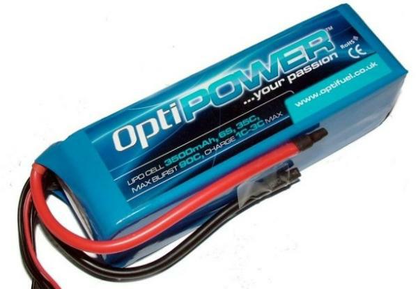Opti Power Lipo Cell Battery 3500mAh 6S 35C