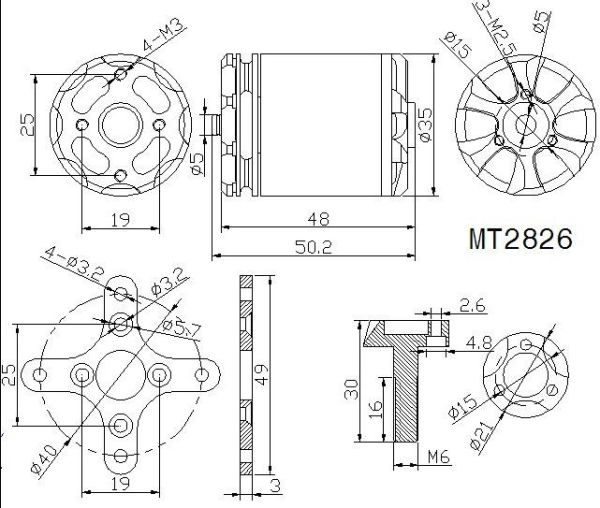 T-Motor MT2826/11 380Kv Multicopter Motor