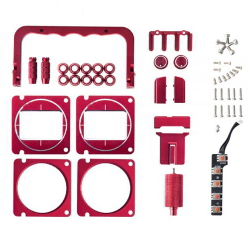 RadioMaster CNC Metal Upgrade Set Replacement Parts for TX16S Transmitter Red, Blue, Purple, Silver