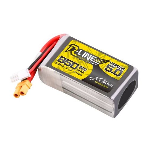 Tattu R-Line Version 850mAh 3S 11.1V 150C Lipo & XT30U-F plug
