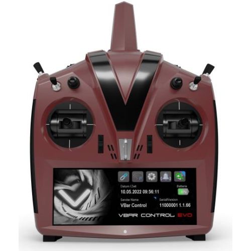 Mikado VBar Control EVO Radio transmitter Handheld version Lava Red color # 05547