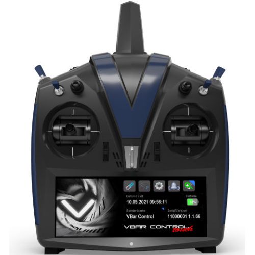 Mikado VControl Touch NEO Combo Radio transmitter Handheld version , black-blue #05583