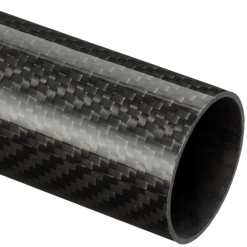 Carbon tube Woven Finish Roll Wrapped Tube 30x28 1000mm