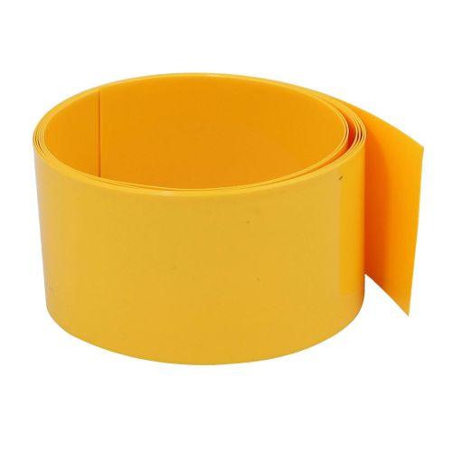 Pvc Heat Shrink Tubing Flat 67mm, Diameter 42mm, Made in germany For isolating Batteries - Yellow