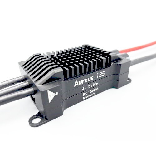 YGE Aureus 135 HVT ESC Black Edition - Superb governor, outstanding BEC and FULL Vbar integration