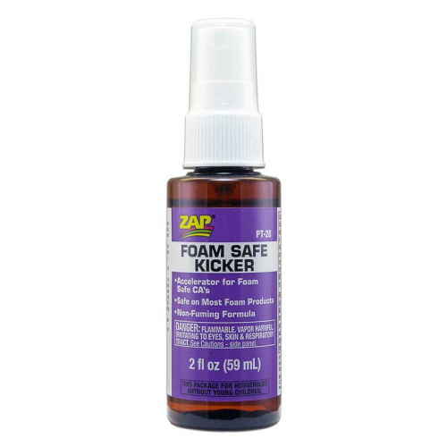 ZAP Foam Safe Zip Kicker Spray (2oz) accelerator for CA glue