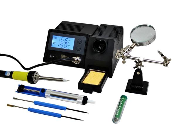 Adjustable Digital Soldering Station Esd 48W combo With Accessories