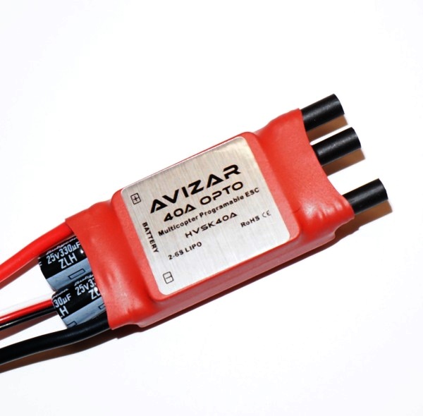 Avizar 40A Opto Brushless ESC Speed Controller 2-6S for RC Multicopters