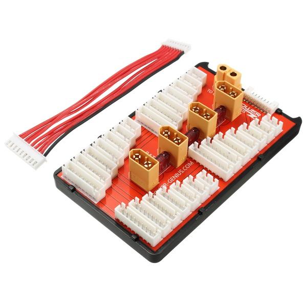 Safe 35A Parallel Charge Board for 4 Packs 2-8S XT60 connector 