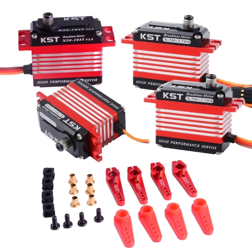 KST X20 V8 HLS Combo Brushless Heli Servos with Titanium Gear # KST-0422
