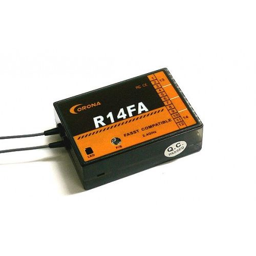 Corona R14FA 2.4Ghz 14CH Futaba Fasst Compatible Reciver 4.0 ~10V Operating Voltage
