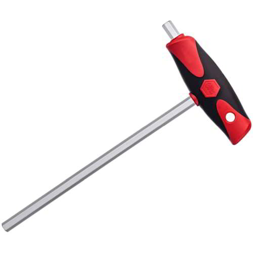 Wiha 2 x 100mm Hex Key L-Wrench with ComfortGrip T-handle 334DS