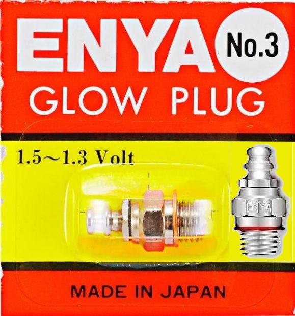 Enya # 3 (Hot) Glow Plug for Nitro Helicopters & Airplanes